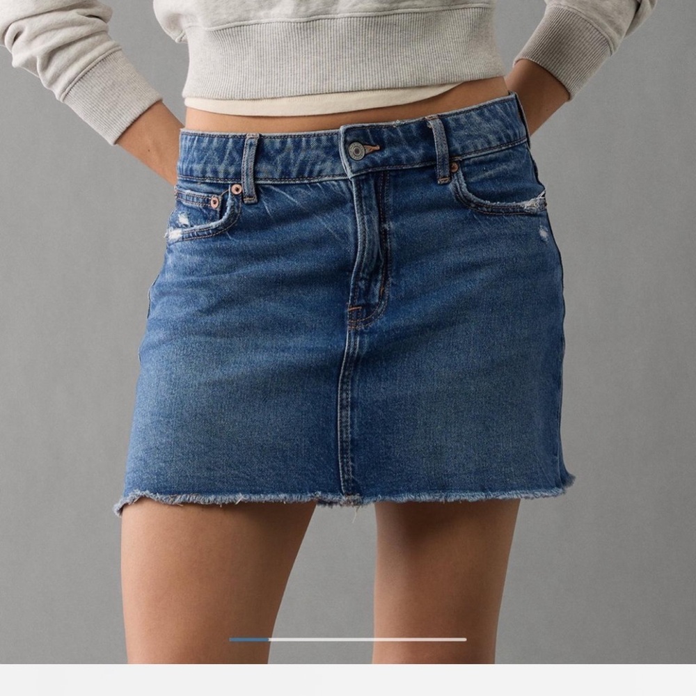 American Eagle Outfitters Blue Mini Skirt